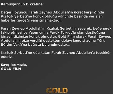 'Kızılcık Şerbeti'nden para aldı mı?